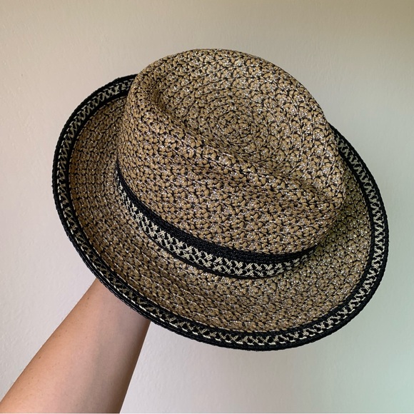 Eric Javits Woven Fedora Hat Beige UPF 50+ - Picture 3 of 11